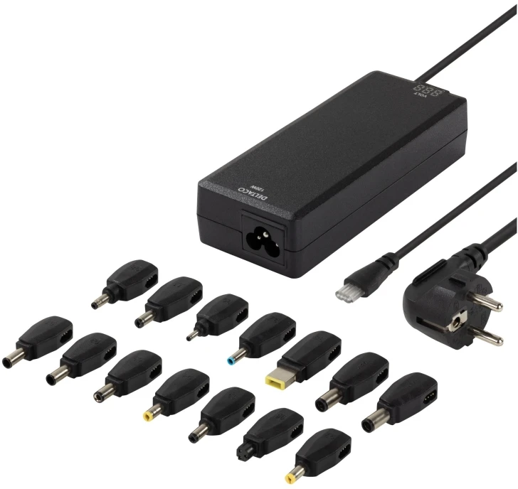 NB maitinimo šaltinis DELTACO 120W, 15-20V, 11 antgalių, USB / SMP-120WD