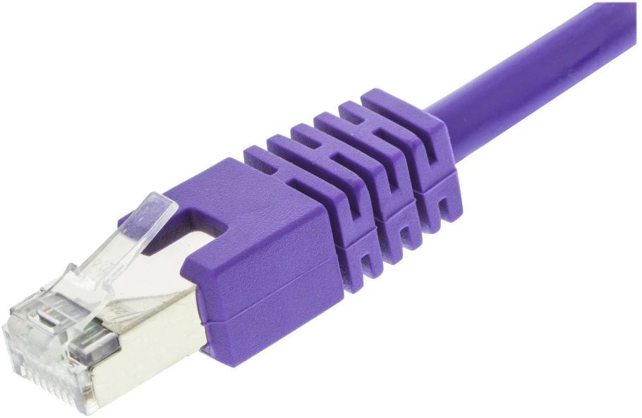Deltaco STP-603P, 0,3 m, Cat6, F/UTP (FTP), RJ-45, RJ-45, violetinis