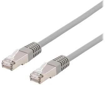 DELTACO U / FTP Cat6a jungiamasis kabelis, 3m, 500MHz, Delta sertifikuotas, LSZH, pilkas STP-63AU