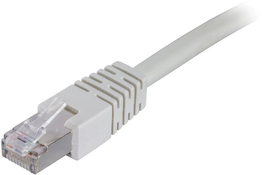 Deltaco STP-650, 50 m, Cat6, RJ-45, RJ-45, pilkas