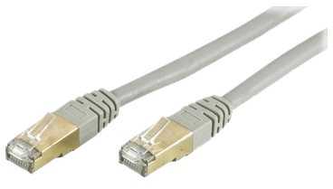 Patch kabelis DELTACO S / FTP Cat7, 20m, 600MHz, Delta sertifikuotas, LSZH, RJ45 jungtys, pilkas / STP-720