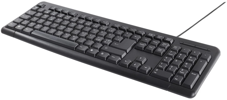 Klaviatūra Deltaco TB-53 - Full-size (100%) - su laidu - USB - QWERTY - Juodas