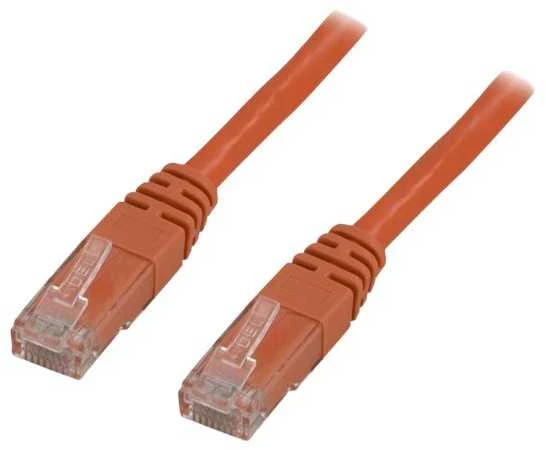 DELTACO U / UTP Cat6 patch kabelis, 0.3m, 250MHz, Delta sertifikuotas, LSZH, oranžinis / TP-603-OR
