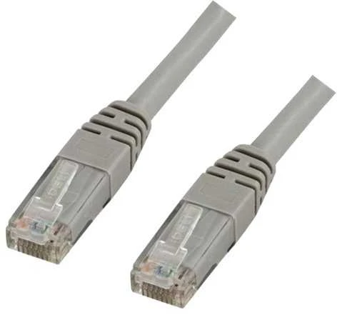 DELTACO U / UTP Cat6 patch kabelis, 0.75m, 250MHz, Delta-certified, LSZH, pilkas TP-607