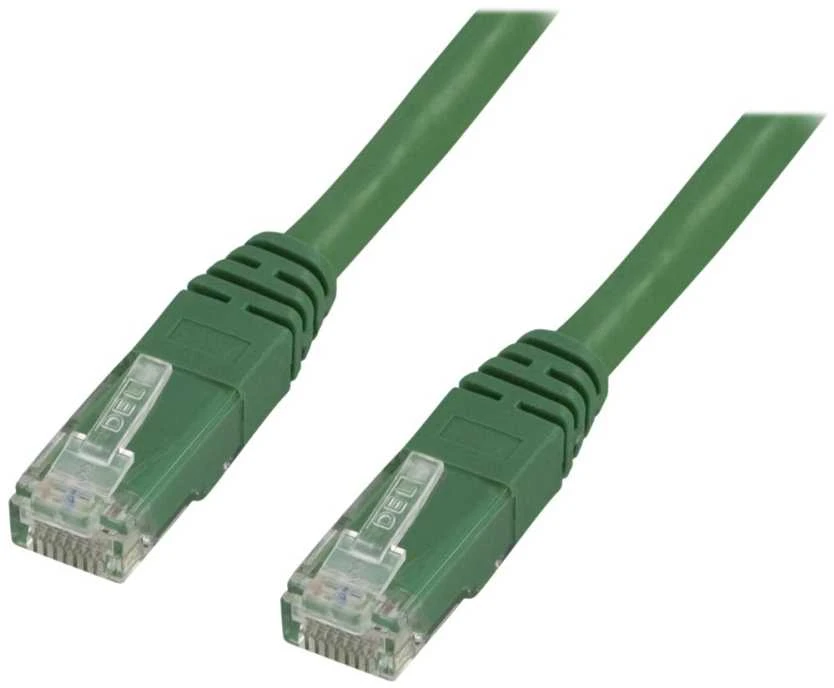 Deltaco TP-607G, 0,75 m, Cat6, U/UTP (UTP), RJ-45, RJ-45, žalias