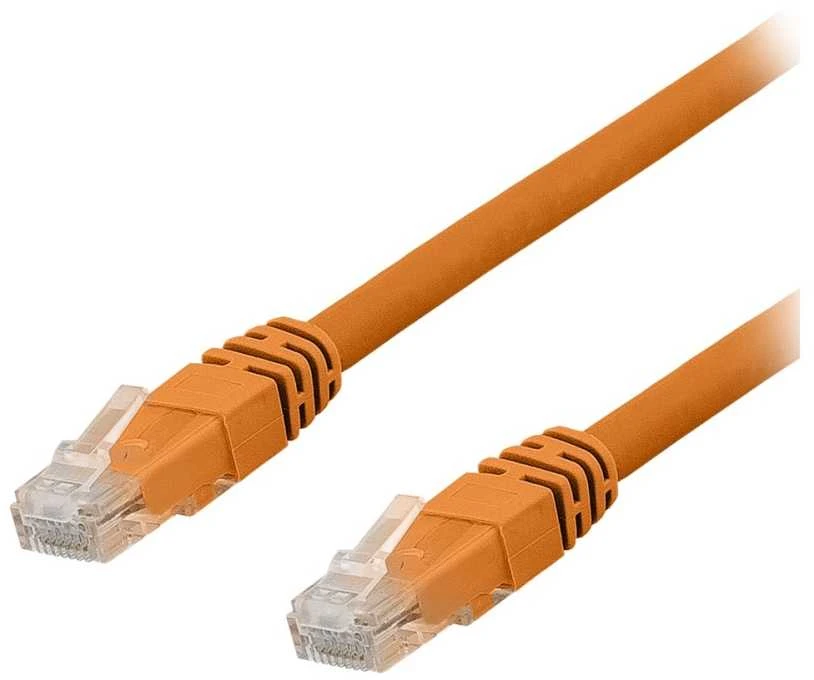 Deltaco TP-63ORAU, 3 m, Cat6a, U/UTP (UTP), RJ-45, RJ-45, oranžinis
