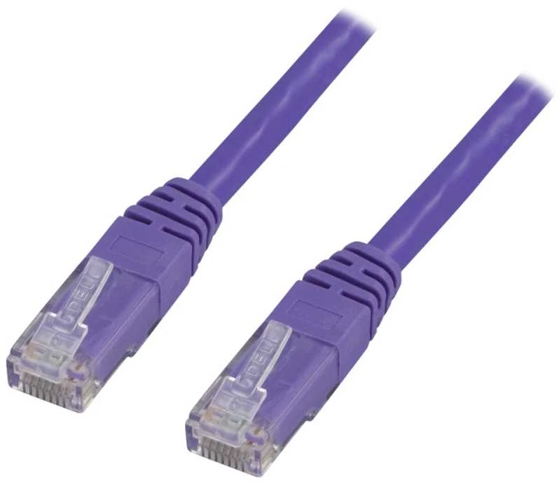 Deltaco TP-63P, 3 m, Cat6, RJ-45, RJ-45, violetinis