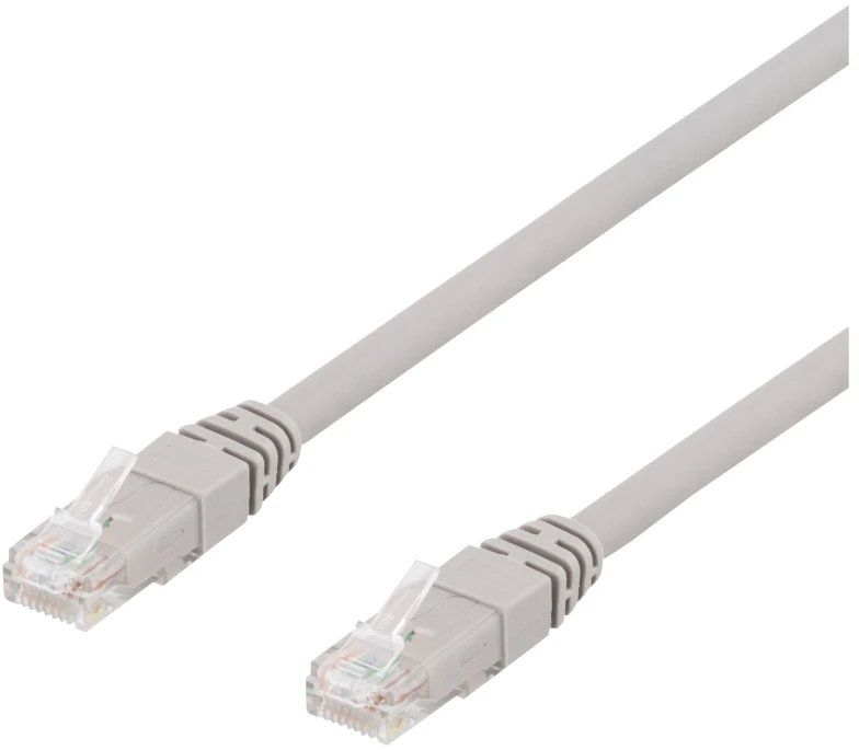 Deltaco DELTACO TP-65AU - Patchkabel - RJ-45 (han) til RJ-45 (han) - 5 m - UTP - CAT 6a - halogenfri - grå