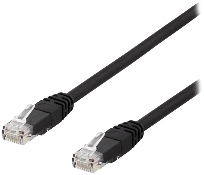 DELTACO TP-67SAU - Patch kabelis - RJ-45 (kištukas) į RJ-45 (kištukas) - 7 m - UTP - CAT 6a - juodas