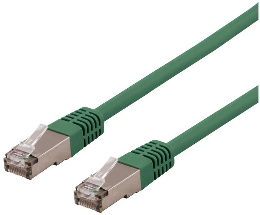 DELTACO U / FTP Cat6a patch kabelis, 0.5m, 500MHz, Delta-certified, LSZH,, žalias / STP-60GAU