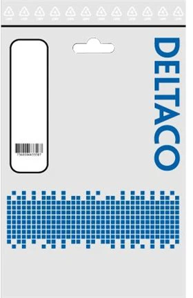 DELTACO U/STP Cat6a tinklo kabelis, LSZH, 0,5 m, raudonas