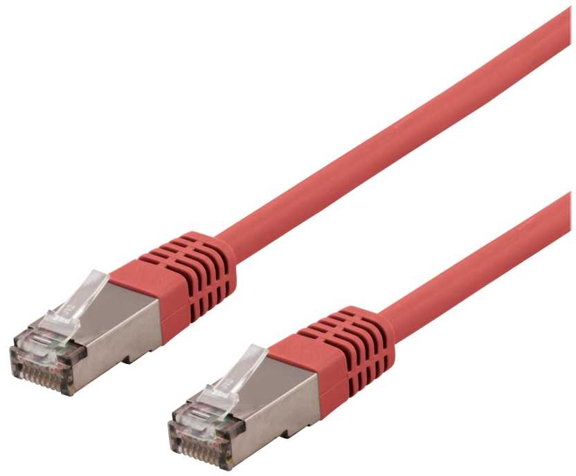 DELTACO U/STP Cat6a tinklo kabelis, LSZH, 2 m, raudonas