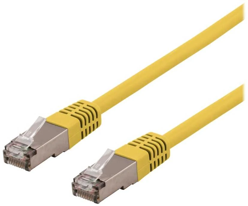 DELTACO U/STP Cat6a jungiamasis kabelis, LSZH, 3m, geltonas