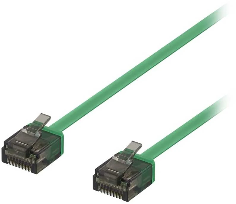 Kabelis DELTACO U / UTP Cat6a, 1m, 500MHz, žalias / UUTP-2022