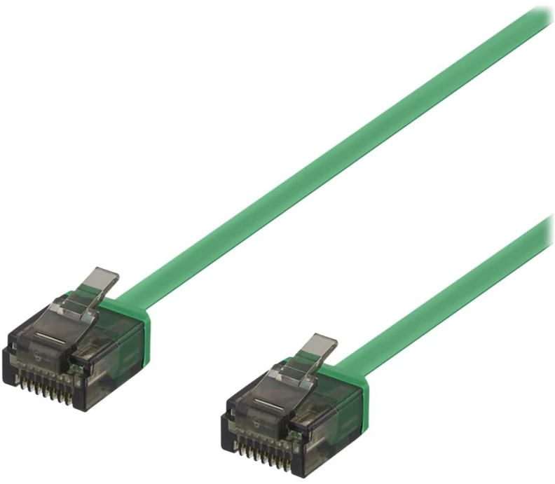 Kabelis DELTACO U / UTP Cat6a, 1m, 500MHz, žalias / UUTP-2022