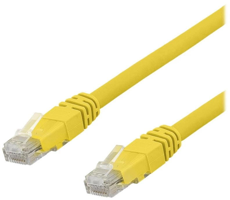 U/UTP Cat6a kabelis DELTACO, LSZH, 0,5 m, geltonas / TP-60GLAU
