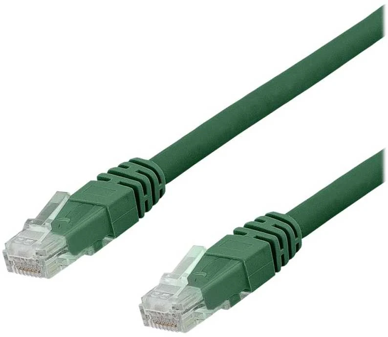 U/UTP Cat6a kabelis DELTACO, LSZH, 0,5 m, žalias / TP-60GAU