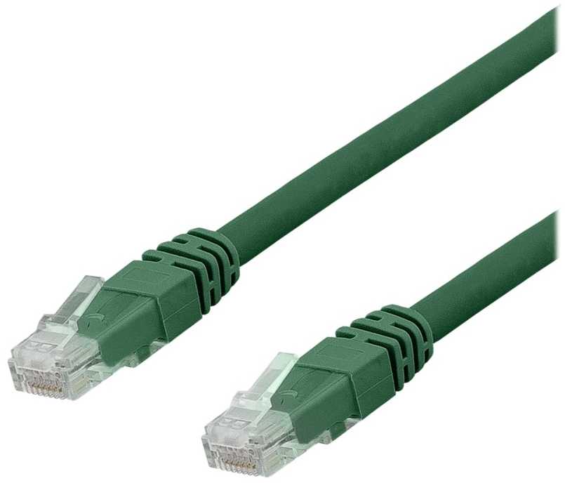 DELTACO – tinklo kabelis – RJ-45 (kištukas) į RJ-45 (kištuką) – 7 m – UTP – CAT 6a – tiesus – žalias