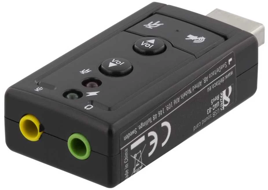 Garso plokštė DELTACO USB / UAC-03