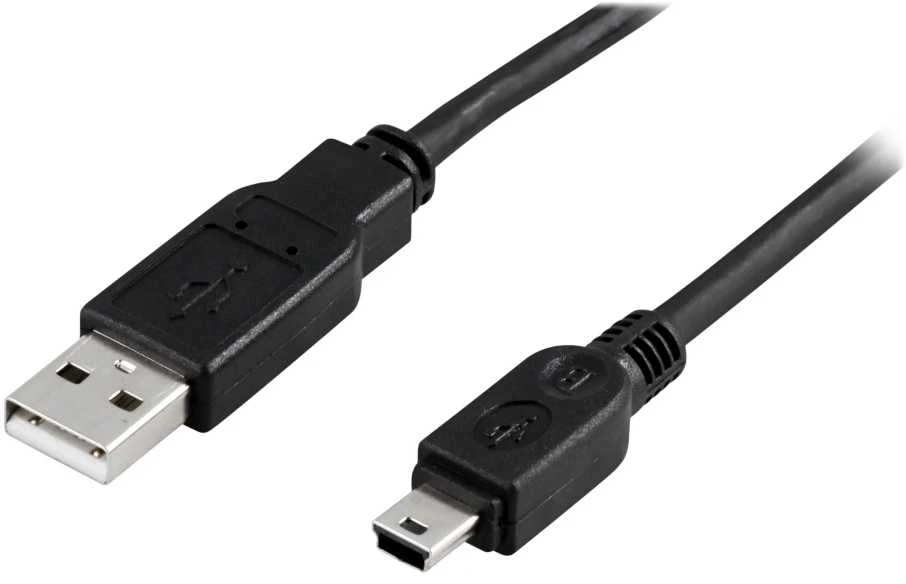 Kabelis DELTACO USB 2.0, 3m, juodas / USB-27S