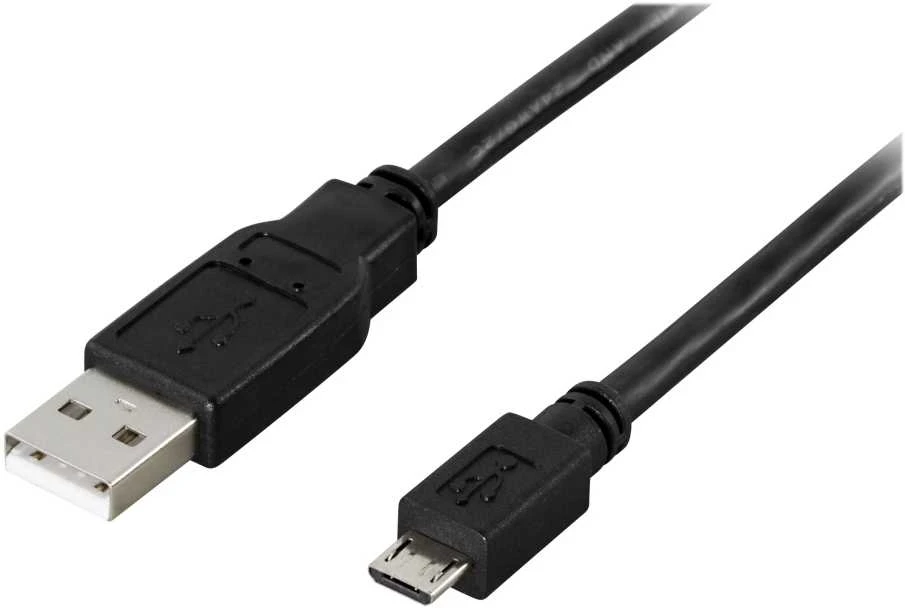 Kabelis DELTACO USB 2.0, 5 pin, 0.25m, juodas / USB-299S