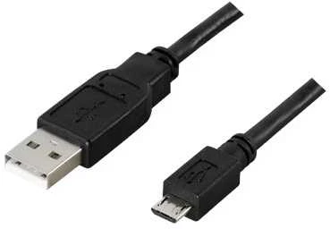 Kabelis DELTACO USB 2.0, 5 pin, 0.25m, juodas / USB-299S