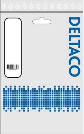 USB 2.0 kabelis USB-A - USB , 5-pin, 0.25m DELTACO balta / USB-299W