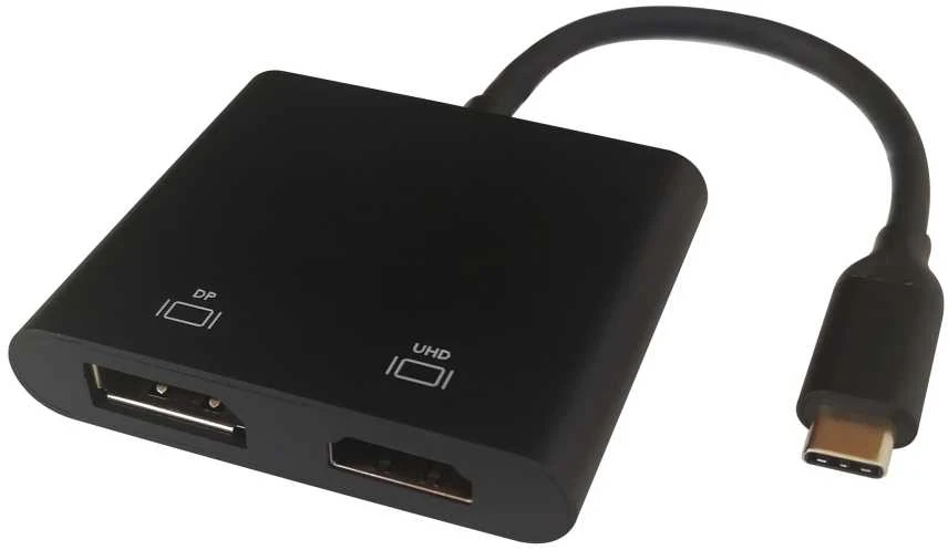 Deltaco USB-C MST adapteris su HDMI ir DP jungtimis