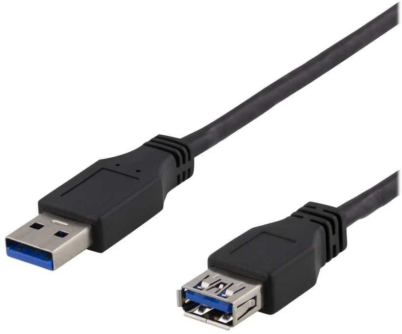 DELTACO USB 3.1 Gen1 prailginimo kabelis, 3 m, USB-A male į USB-A female/ USB3-243