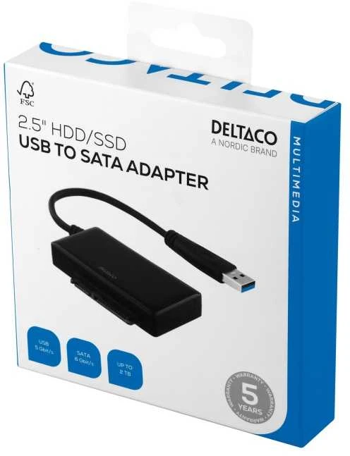 Adapteriai DELTACO USB 3.0 - SATA 6Gb / USB3-SATA6G2