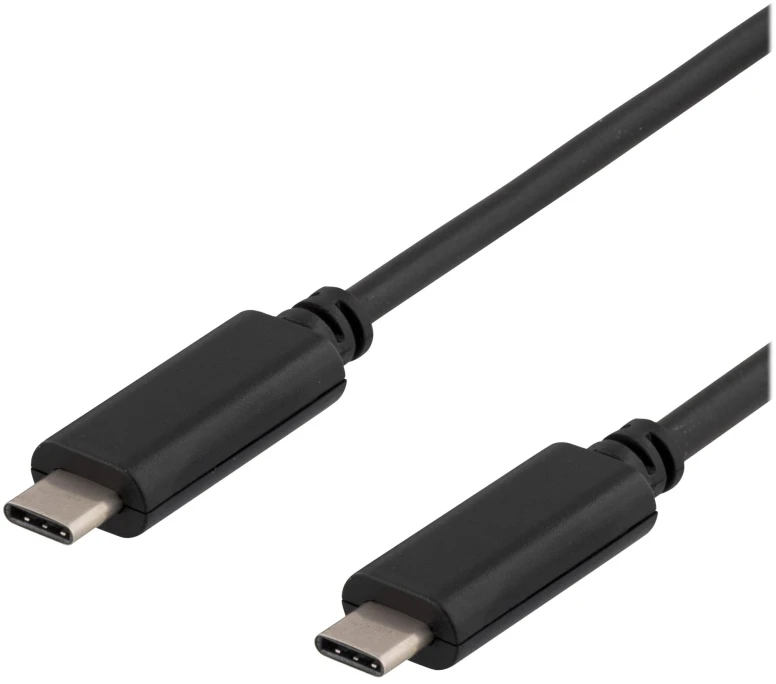 DELTACO USBC-1053 - USB kabelis - USB-C (kištukas) - USB-C (kištukas) - USB 3.1 - 50 cm - juodas