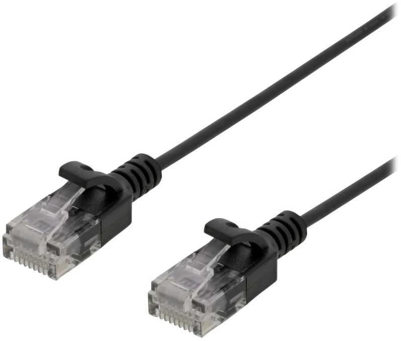 Deltaco UUTP-1400, 0,5 m, Cat6, U/FTP (STP), RJ-45, RJ-45, juodas