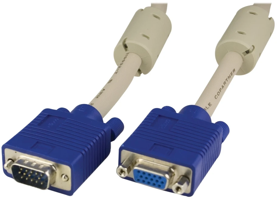 Kabelis DELTACO RGB HD 15ha-ho, 5m, pilkas / RGB-6B