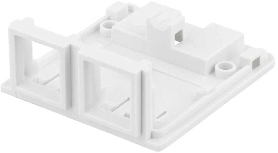 Išorinis sieninis 2 jungčių lizdas, skirtas ,,Keystone" DELTACO baltas / VR-223