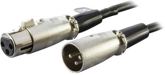 XLR kabelio jungtys su trimis kontaktais