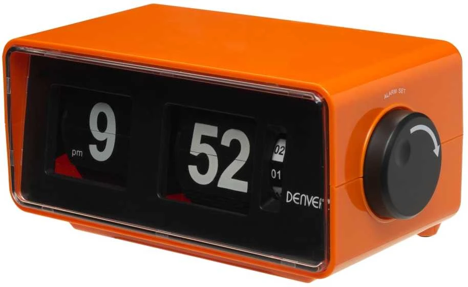 Denver CR-425 radijo imtuvas Laikrodis Analoginis ir skaitmeninis Oranžinė
