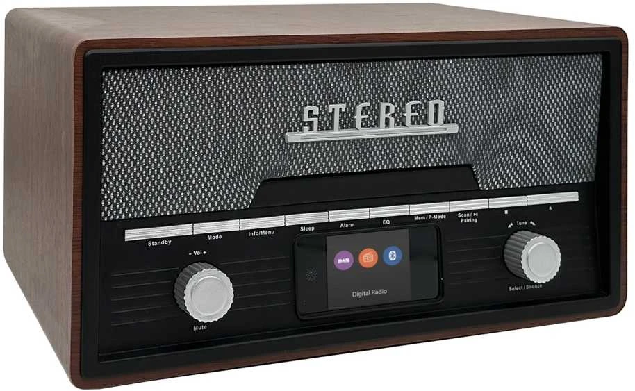 Muzikinis centras Radio retro Denver MDA-525DW dark wood