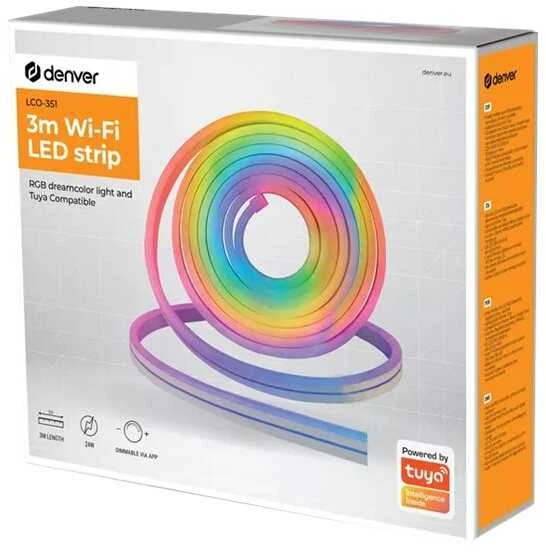 Denverio LCO-351 Wi-Fi apšvietimo juosta 3 metrai Su Tuya