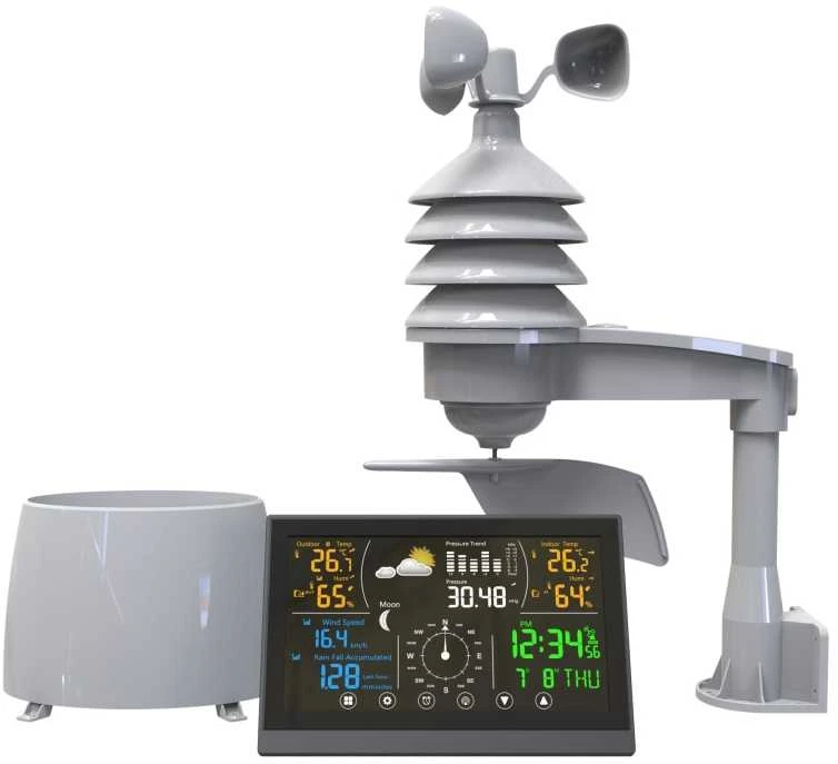 DNV Denver WS-650 skaitmeninė oro stotelė Balta AC-Baterija