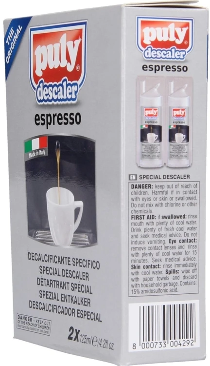 Descaling liquid Puly Espresso, 2 pcs.