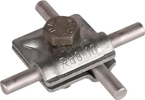DESITEK MV-CLAMP neapdorotam plienui Kryžminis spaustukas vielai jungti Ø 8-12MM