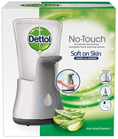 Dettol automatinė rankų muilo sistema No Touch bekontaktis Aloe Vera muilo dozatorius 250 ml
