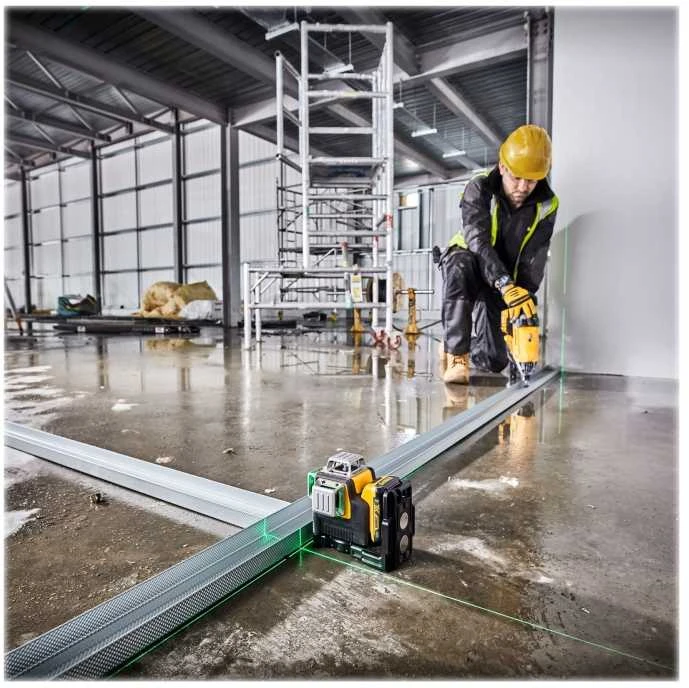 Dewalt kryžminių linijų lazeris DCE089D1G-QW, žalias