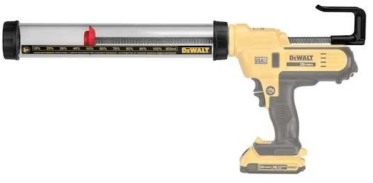 Silikono pistoleto rinkinys Dewalt DCE5801; 600 ml