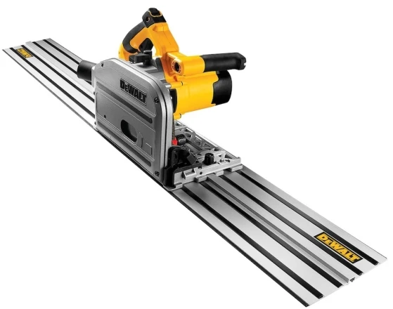 Dewalt elektrinis įleidžiamas pjūklas + kreipiančioji liniuotė, 1,5 m (‎DWS520KTR-QS)