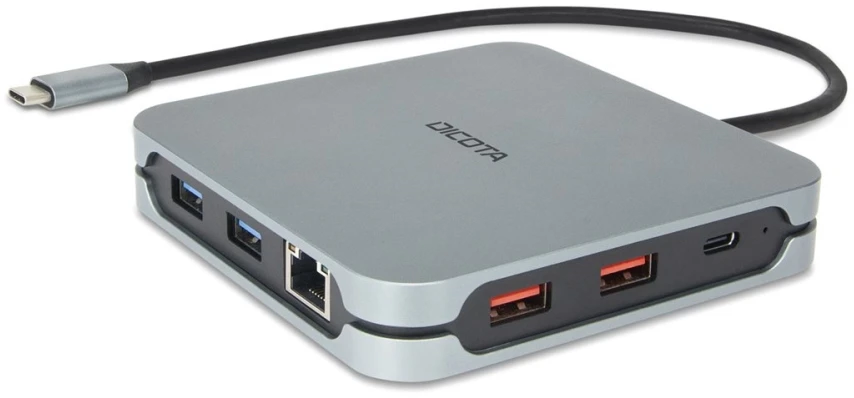 Dicota Nešiojama „10 viename“ HDMI PD 100 W 8K USB-C prijungimo stotis