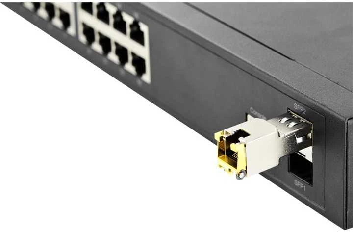 Šakotuvas Digitus DN-81005-01 tinklo siųstuvų-imtuvų modulis Varis 1250 Mbit/ai SFP