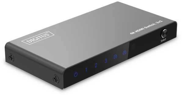Digitus 4K HDMI Switch, 3x1 | DS-55331 | Juodas