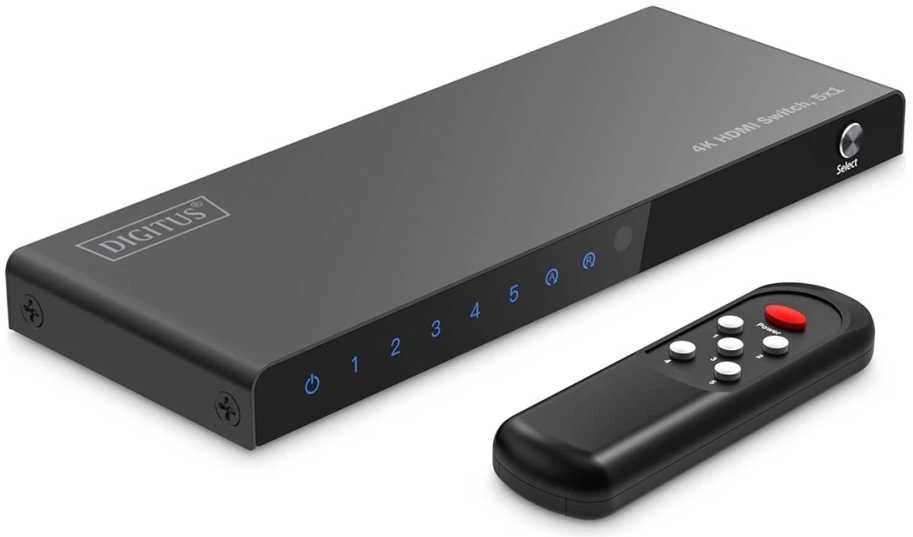 Digitus 8K HDMI Switch, 5x1 | DS-55334 | Juodas