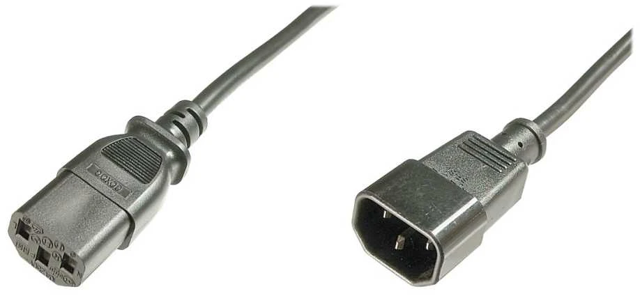 Assmann Electronic ASSMANN maitinimo laido ilgintuvas C14 - C13 M F 1.2m H05VV-F3G 0.75qmm bl